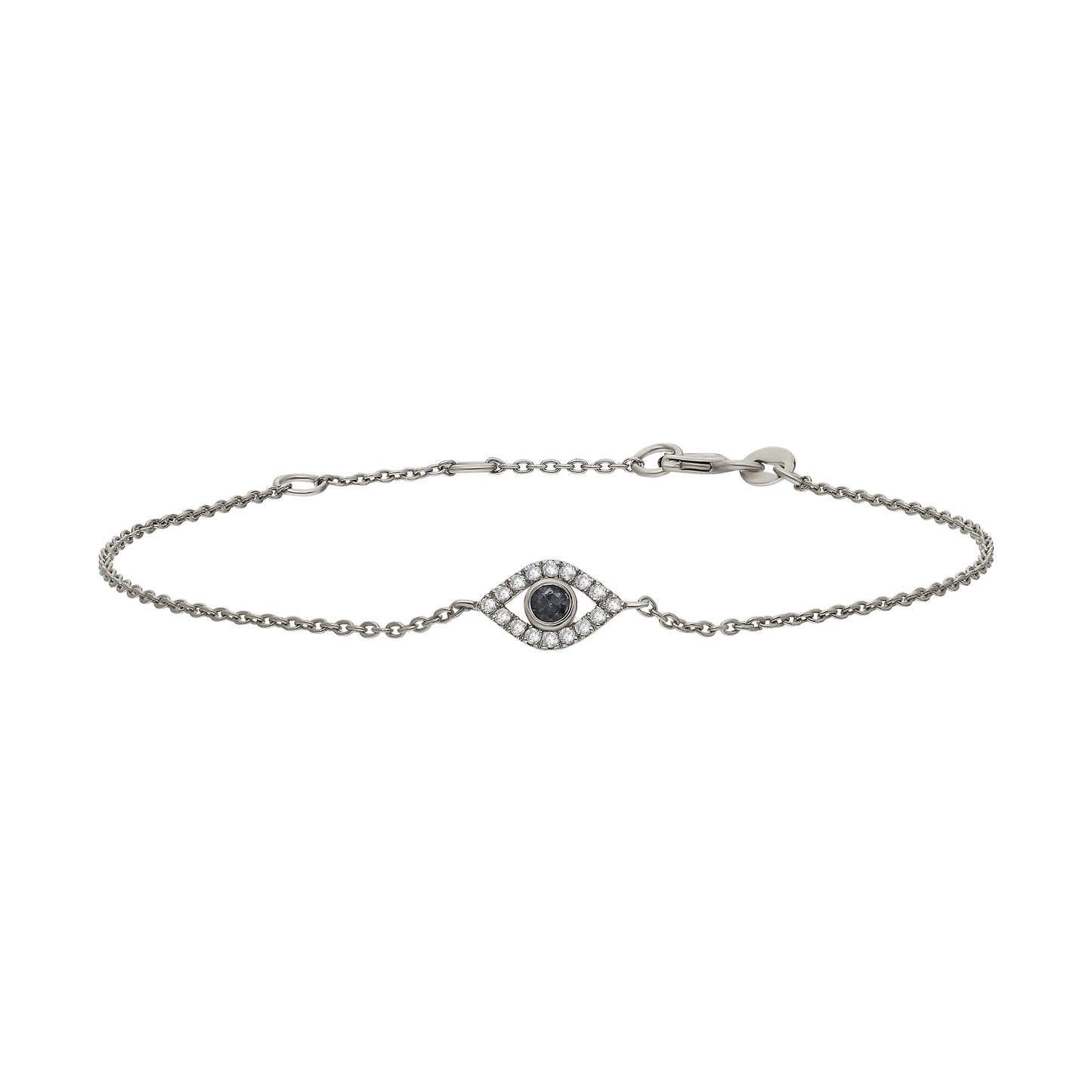 Sapphire Evil Eye Diamond Bracelet