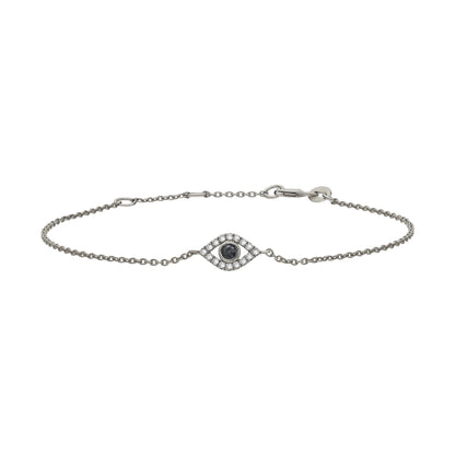 Sapphire Evil Eye Diamond Bracelet