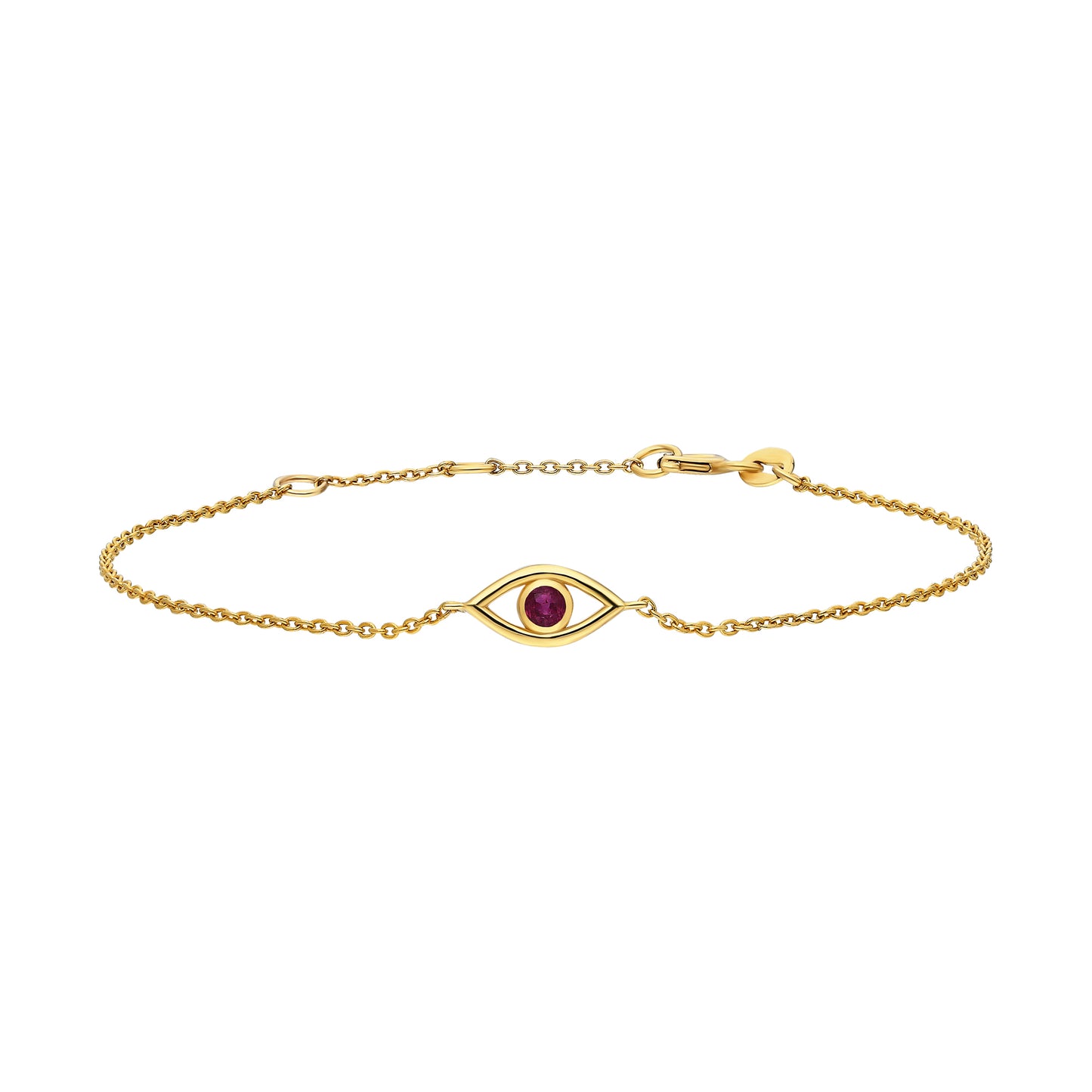 Evil Eye Sapphire/Ruby/Emerald Bracelet