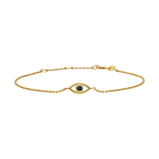 Evil Eye Sapphire/Ruby/Emerald Bracelet