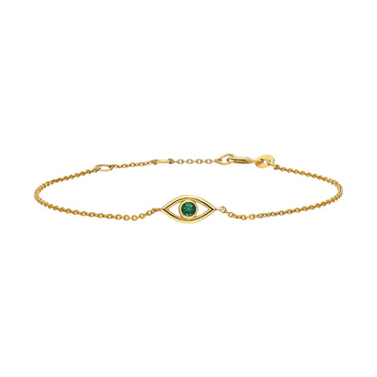 Evil Eye Sapphire/Ruby/Emerald Bracelet