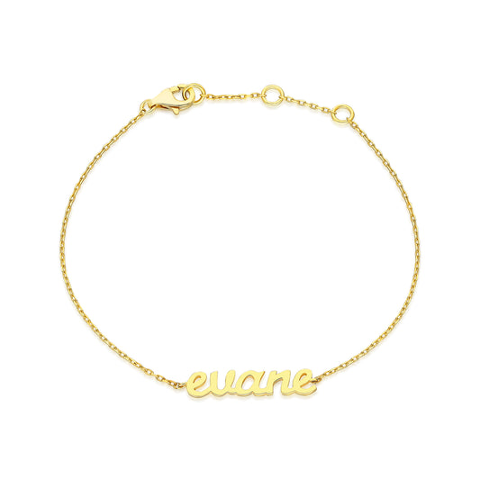 14k Gold Name Bracelet