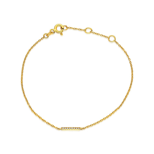 Diamond Bar Bracelet
