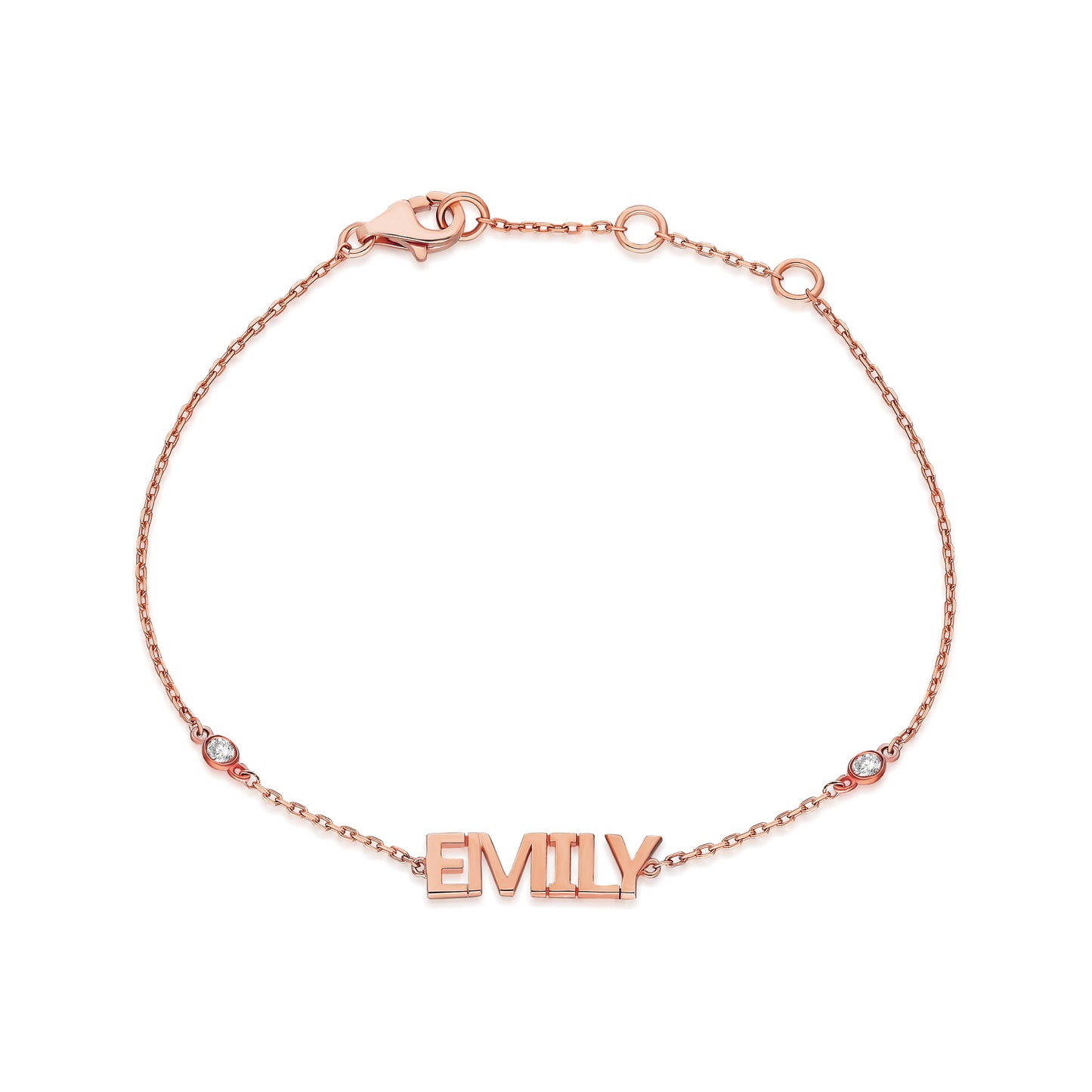 Name Block Lettering Bracelet