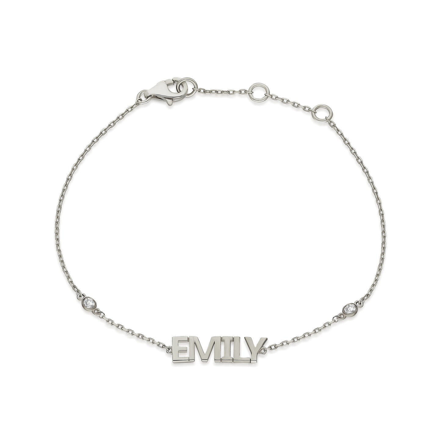 Name Block Lettering Bracelet