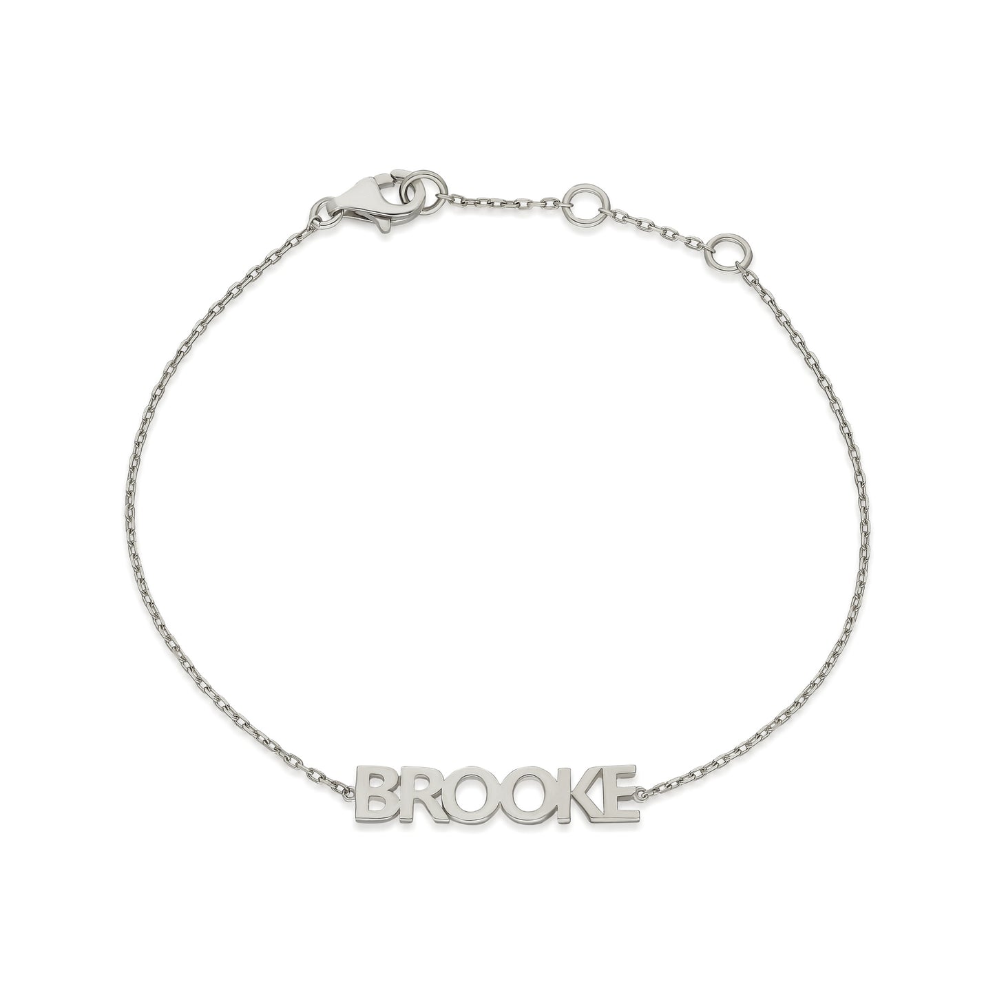 Name Block Lettering Bracelet