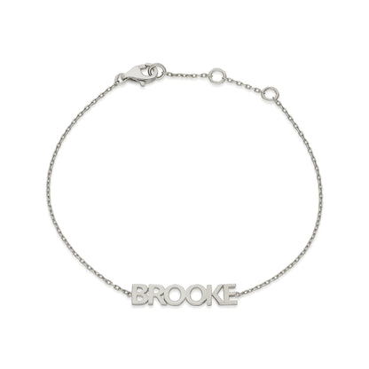 Name Block Lettering Bracelet
