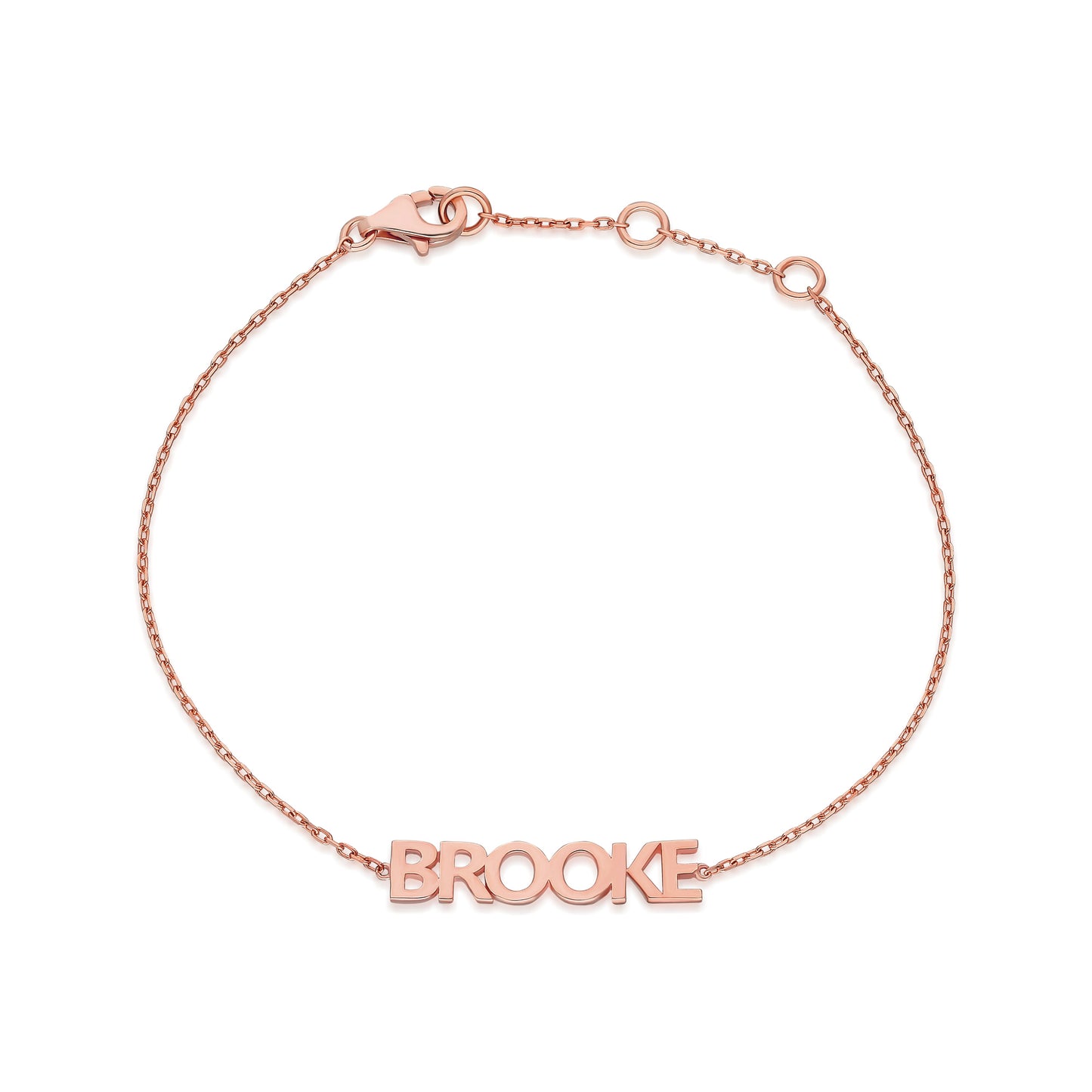 Name Block Lettering Bracelet