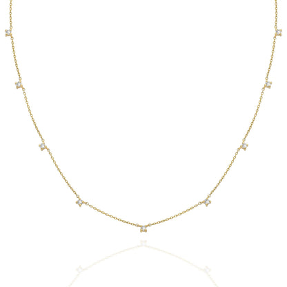 Diamond Station Necklace