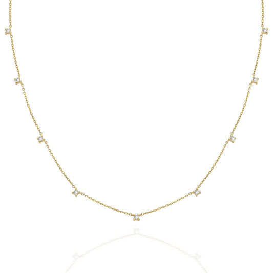 Diamond Station Necklace