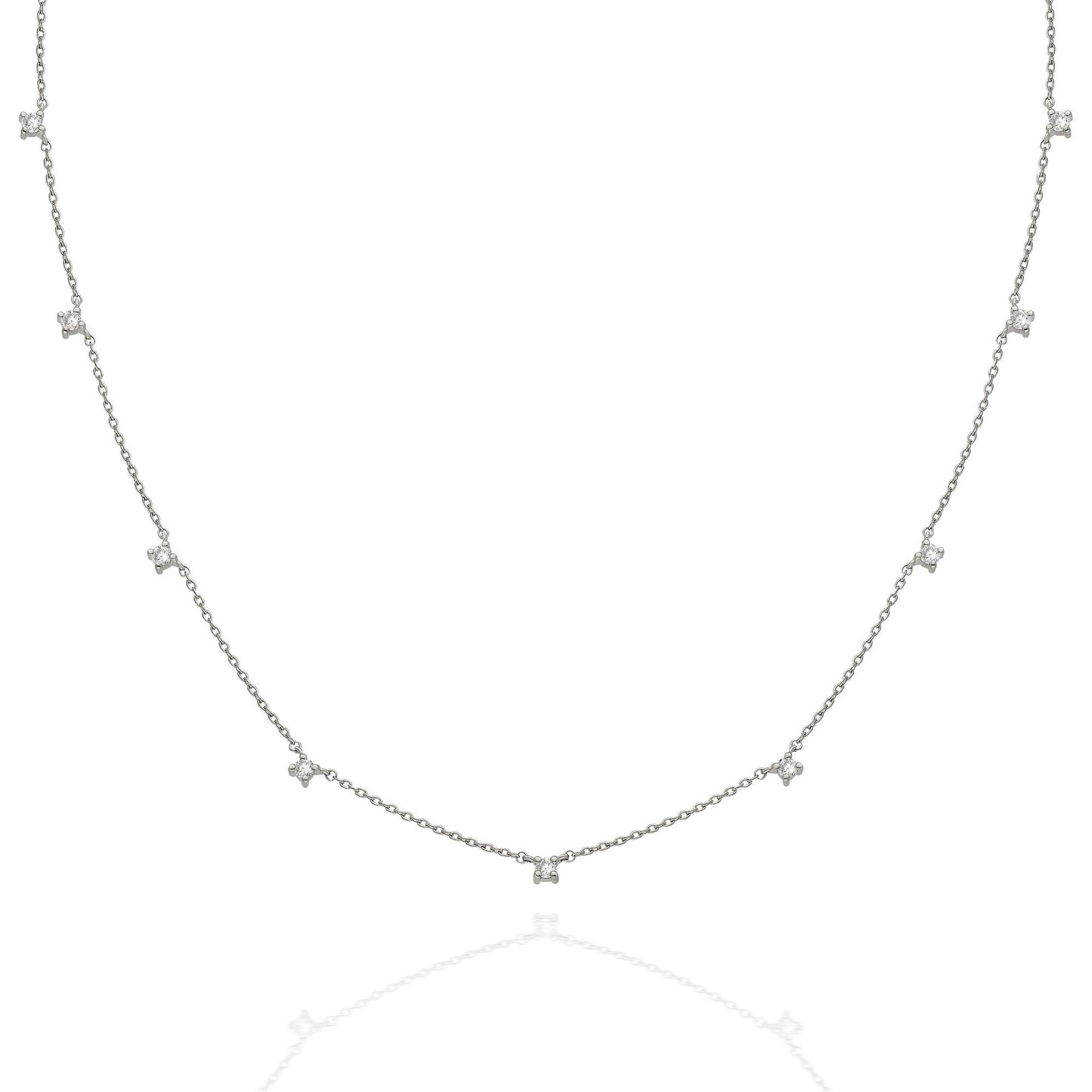Diamond Station Necklace