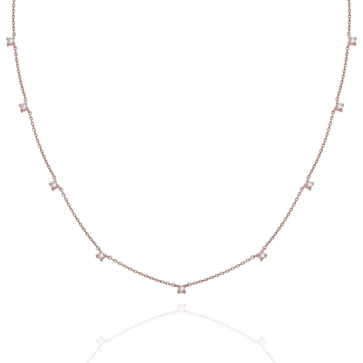 Diamond Station Necklace