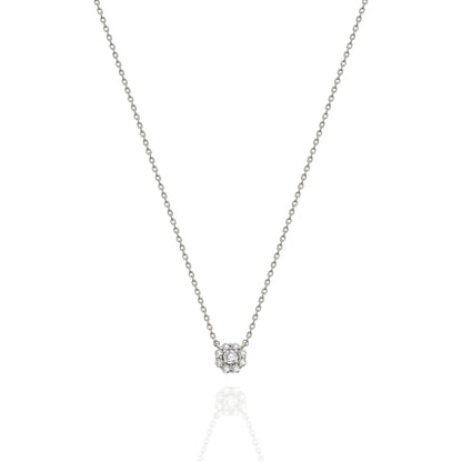 Diamond Halo Necklace