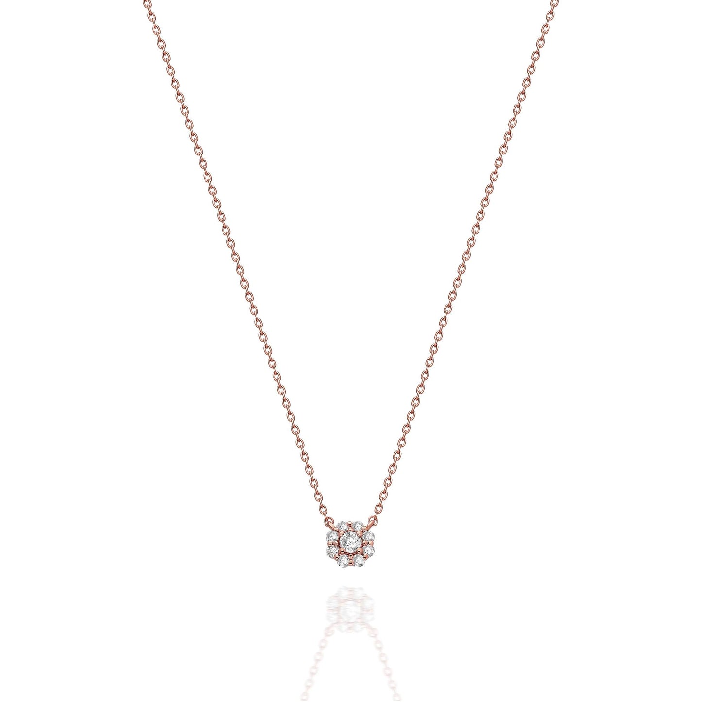 Diamond Halo Necklace
