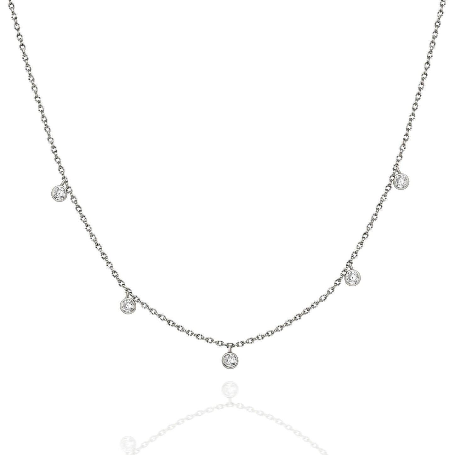 Diamond Station Necklace
