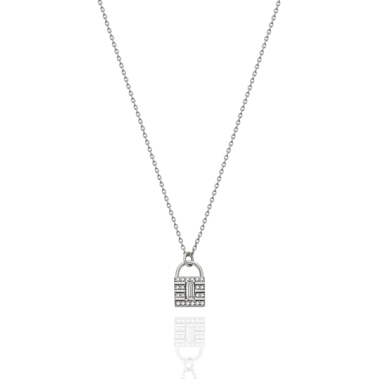 Padlock Diamond Necklace