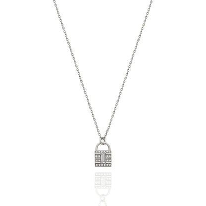 Padlock Diamond Necklace