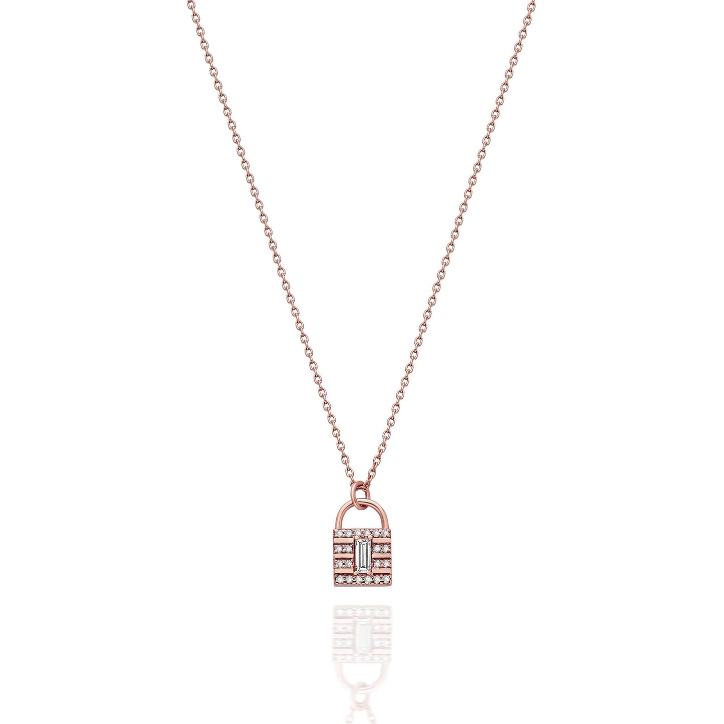 Padlock Diamond Necklace