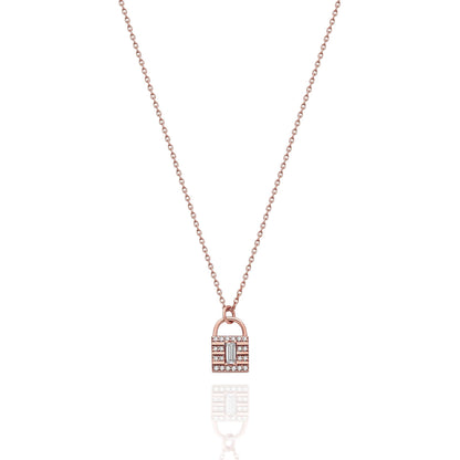 Padlock Diamond Necklace
