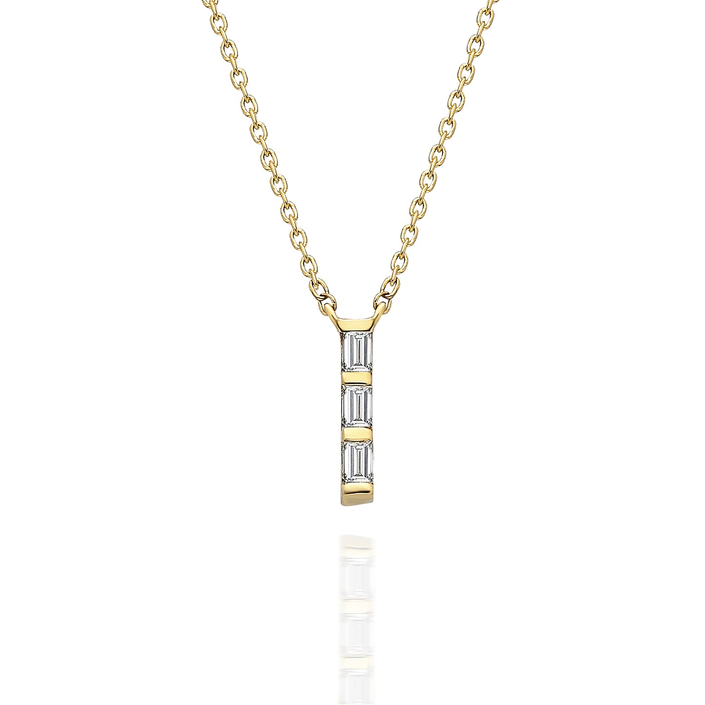 Diamond Bar Necklace