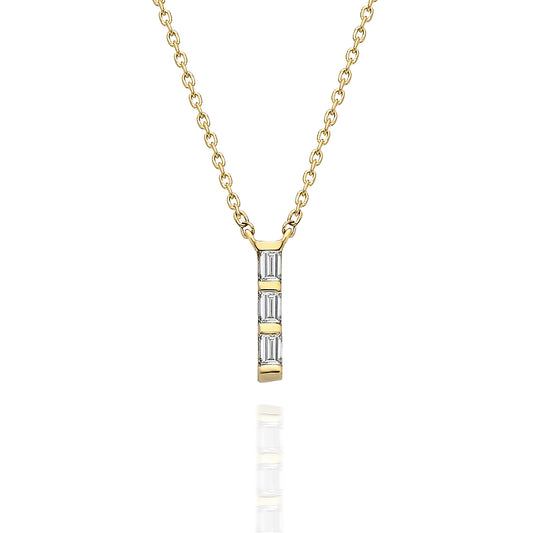 Diamond Bar Necklace