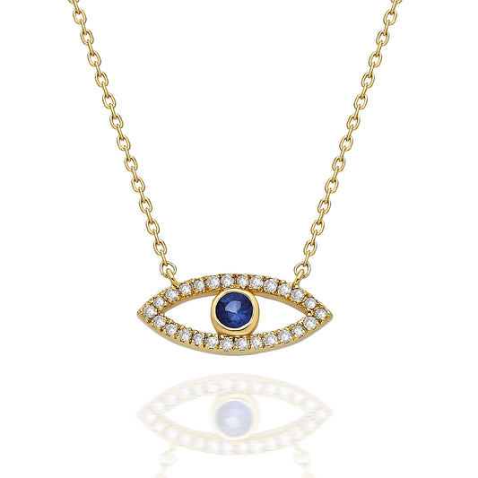 Diamond Evil Eye Necklace