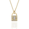 Padlock Diamond Necklace