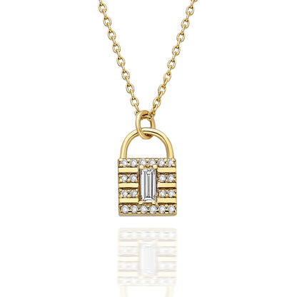 Padlock Diamond Necklace