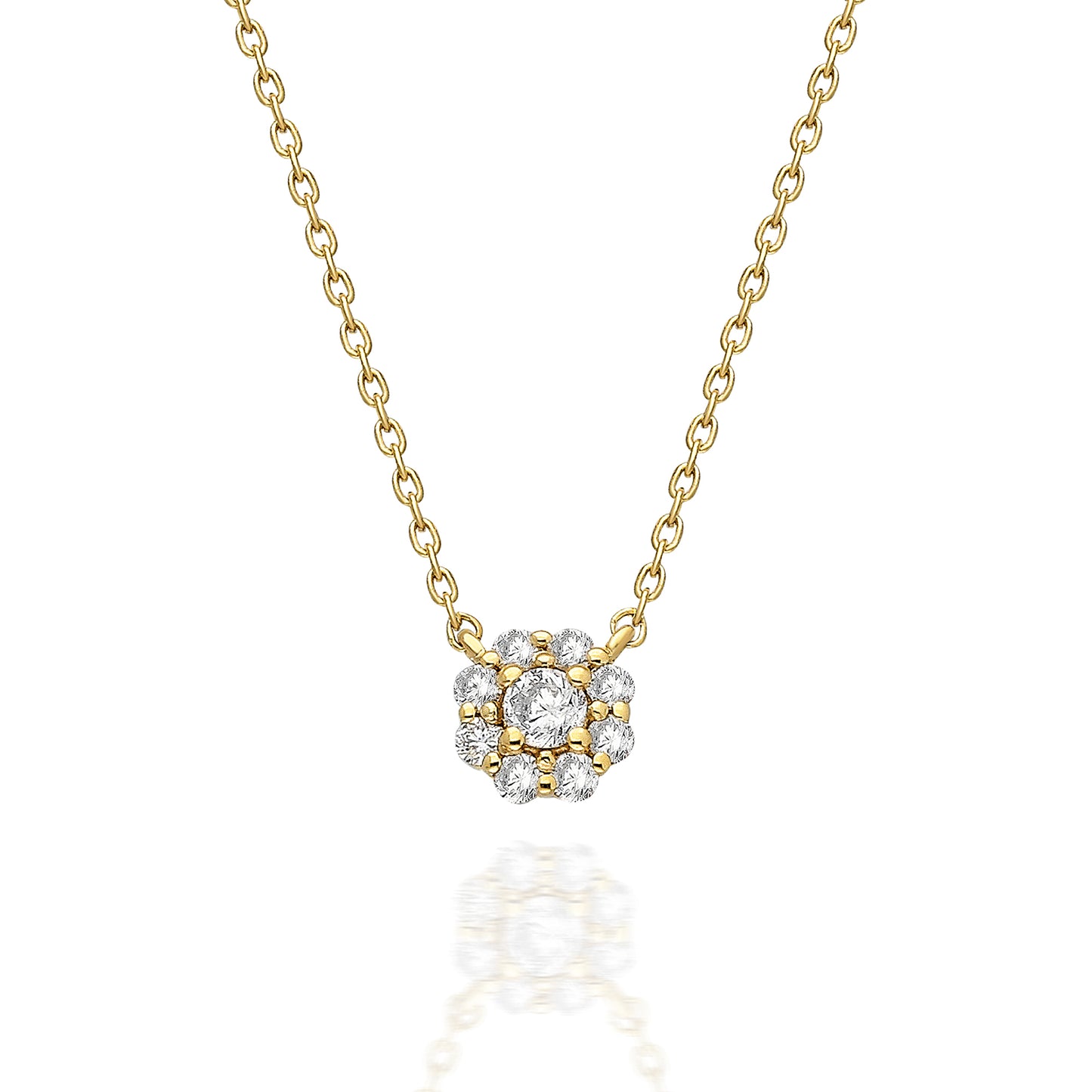 Diamond Halo Necklace