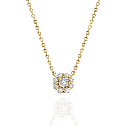 Diamond Halo Necklace