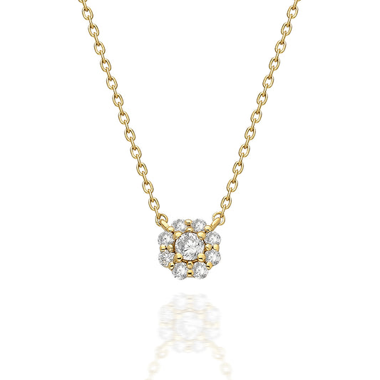 Diamond Halo Necklace