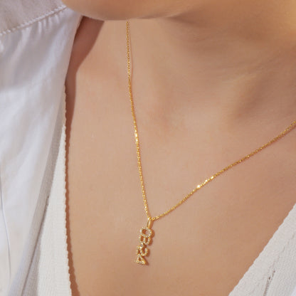 Date/Number Necklace