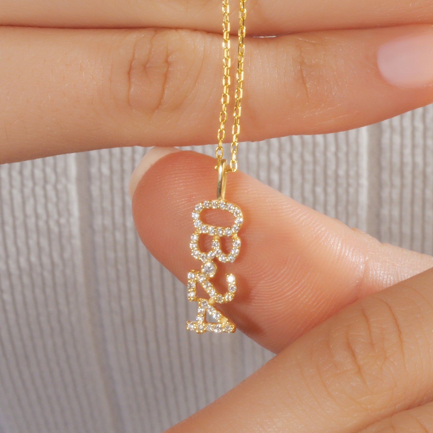 Date/Number Necklace