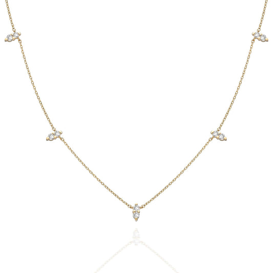 Diamond Station Necklace