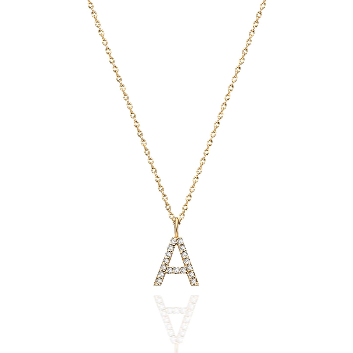 Diamond Initial Necklace