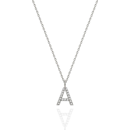 Diamond Initial Necklace
