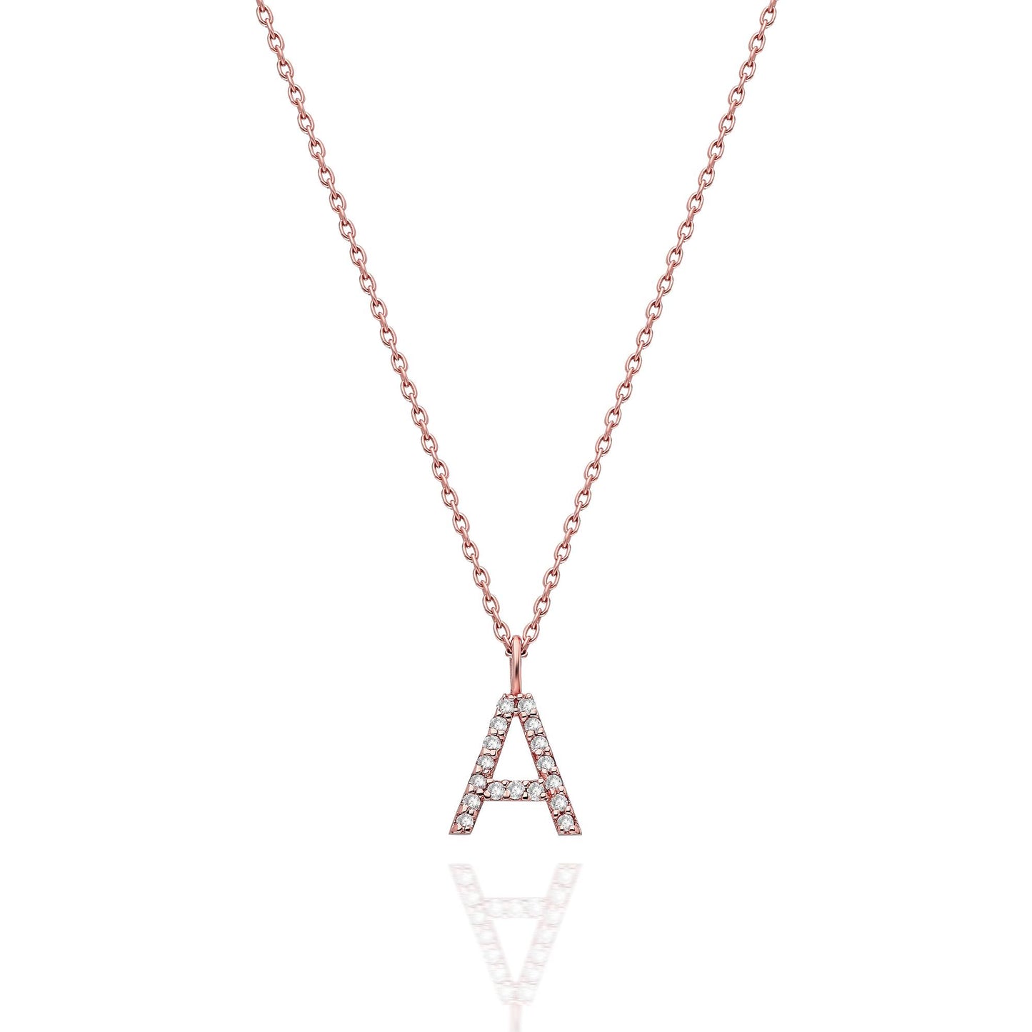 Diamond Initial Necklace