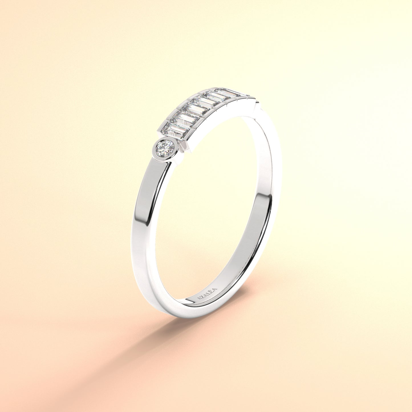 Baguette Diamond Wedding Band