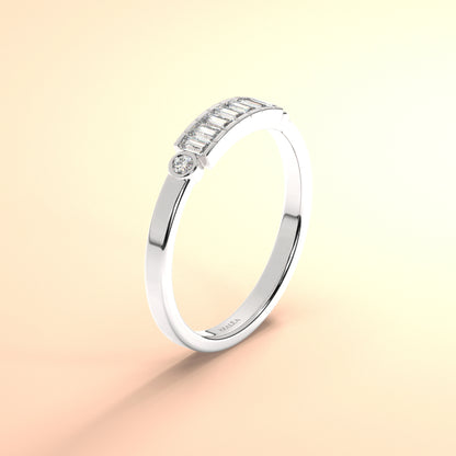Baguette Diamond Wedding Band