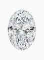 Oval cut diamond